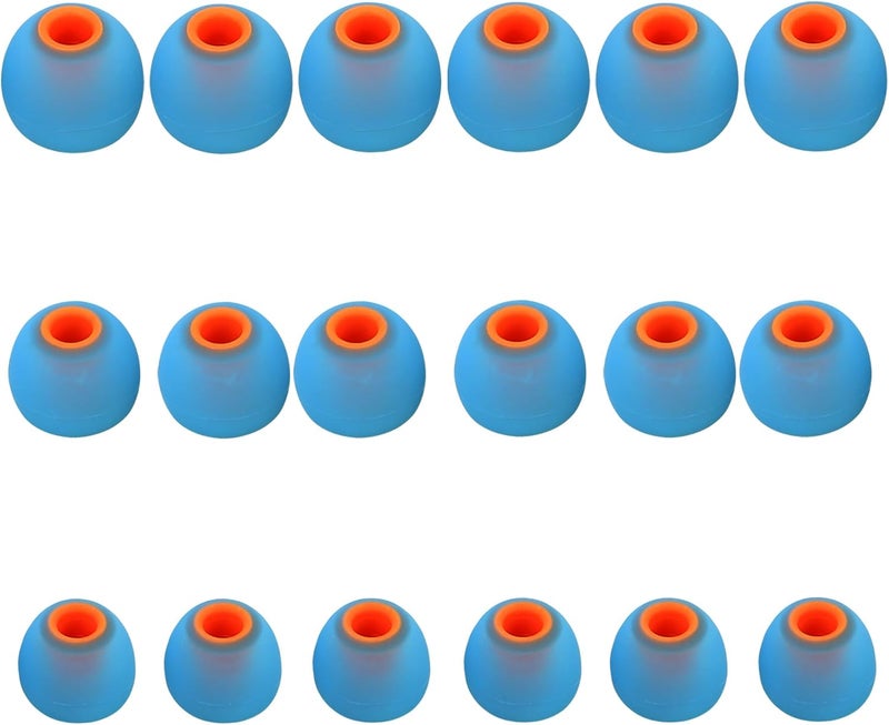 AQIMY Silicone Earbud Replacement Tips for Most In-Ear Earbuds (Inner Hole 3.8-5.1mm) - 9 Pairs (S, M, L) - Image 1